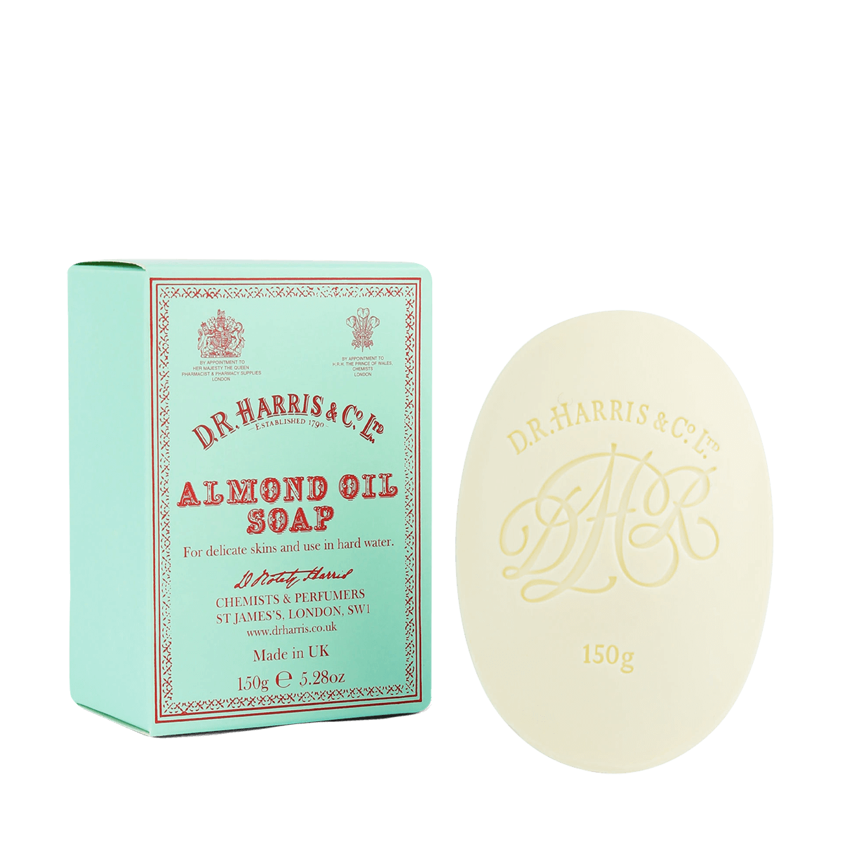 D R Harris Almond Oil Bath Soap 150g image 0