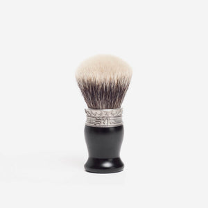 Saponificio Varesino White Badger Shaving Brush with Ebony Wood Handle image 0