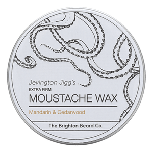 The Brighton Beard Co. Moustache Wax Mandarin & Cedarwood 30g image 0