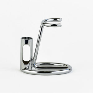 Omega Razor &amp; Shaving Brush Stand – Chrome image 0