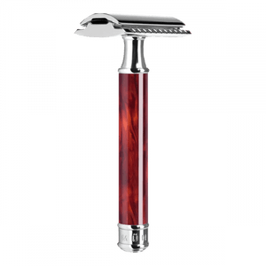 MUHLE R108 Faux Tortoiseshell Traditional Safety Razor Chrome Safety Razor (Closed Comb) image 0