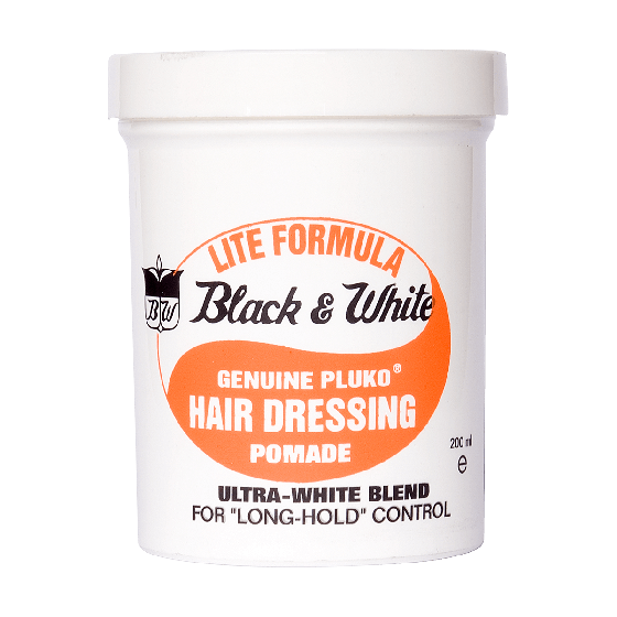 Black and White Wax Lite Genuine Pluko Pomade 200ml image 0