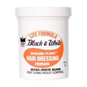 Black and White Wax Lite Genuine Pluko Pomade 200ml image 0