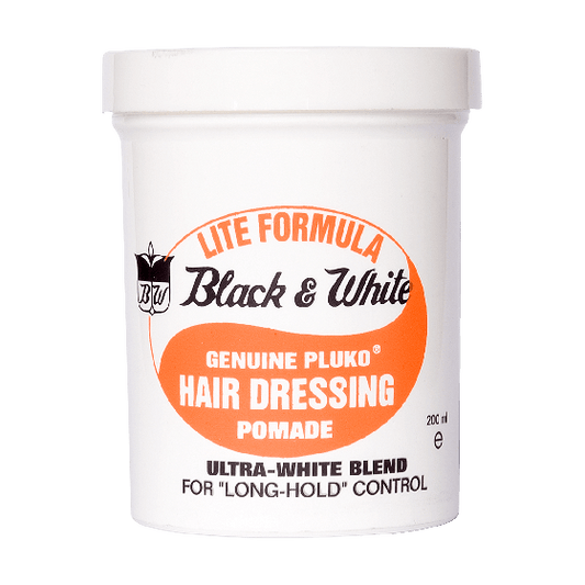 Black and White Wax Lite Genuine Pluko Pomade 200ml image 0