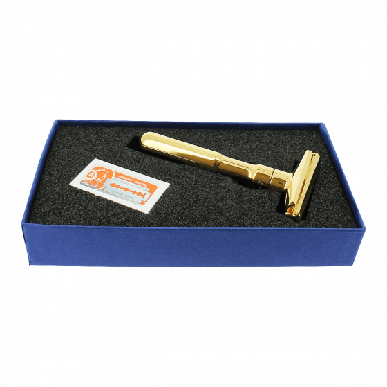 Merkur Futur Gold Double Edge Safety Razor & 10 Blades (90 762 003) image 0