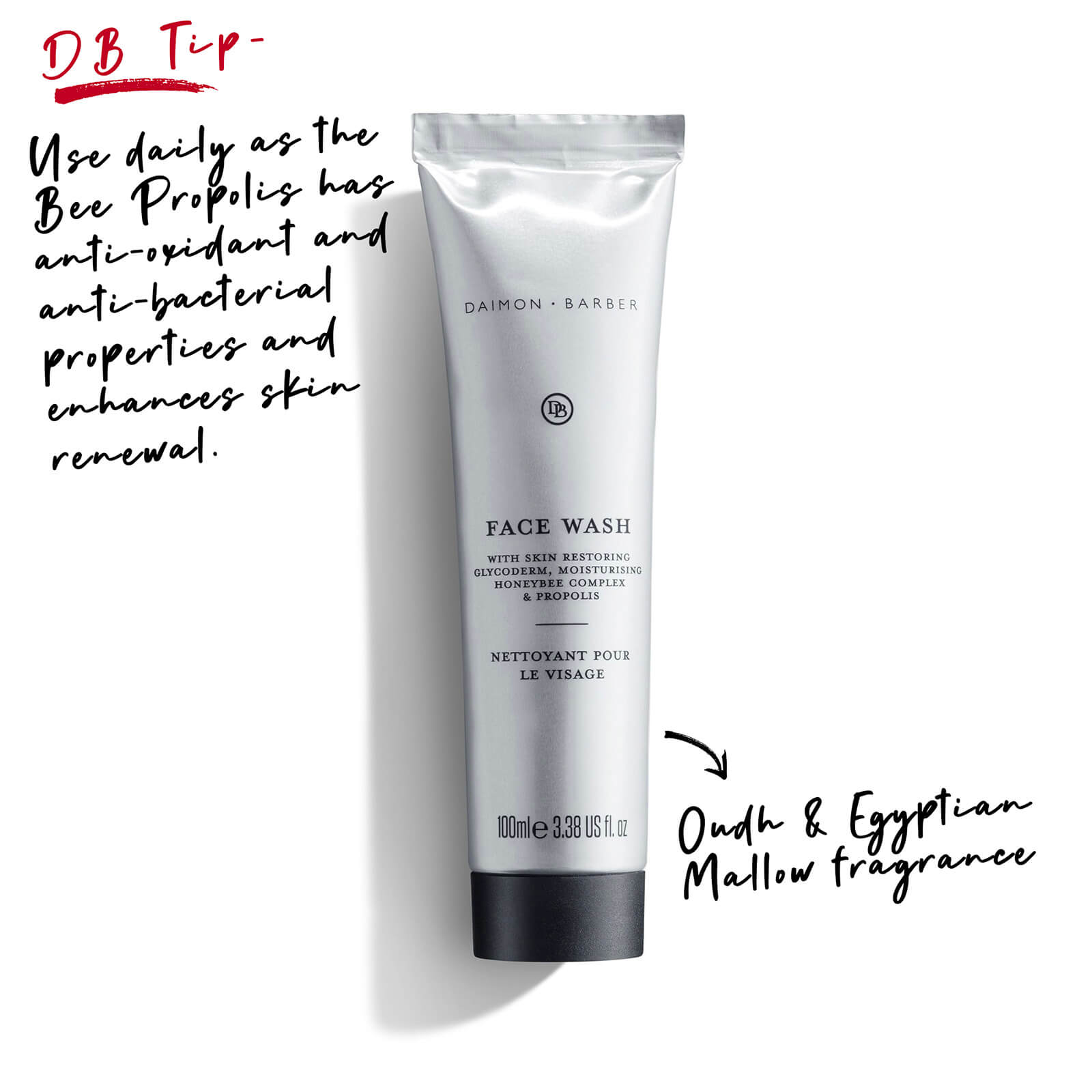 Daimon Barber Face Wash 100ml image 1