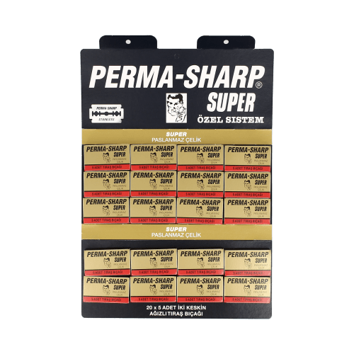 Perma-Sharp Super Double Edge Razor Blades (100 Blades) image 0