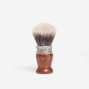 Saponificio Varesino White Badger Shaving Brush with Rosewood Handle image 0