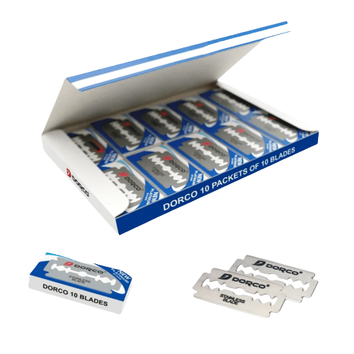 Dorco ST300 Stainless Platinum Razor Blade 100 Pack image 0