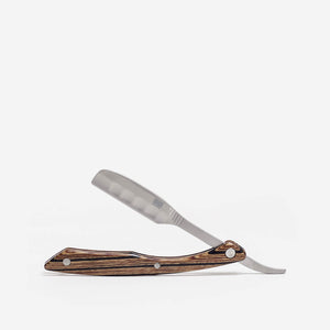Kai Captain Folding Razor in Zebrano Wood image 0