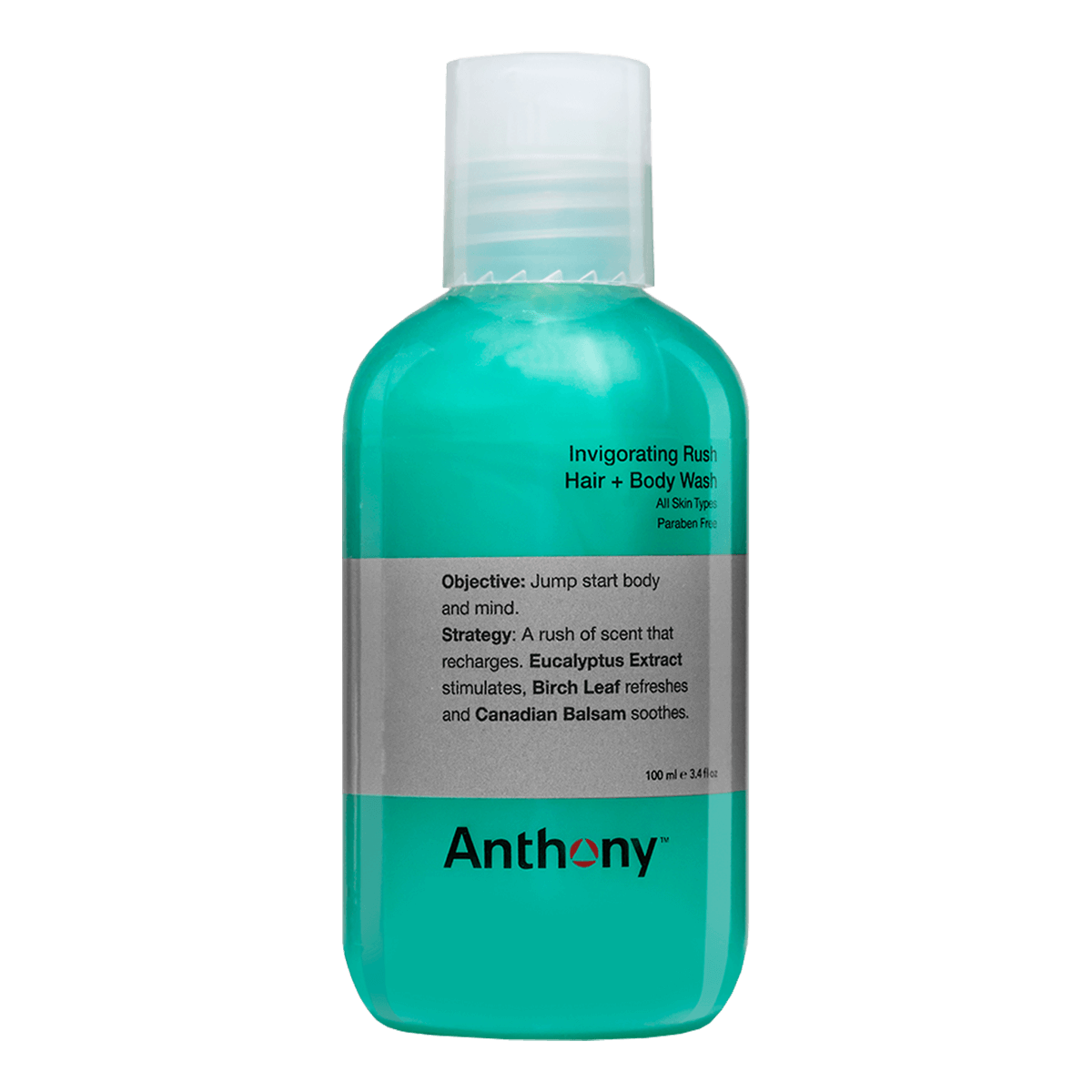 Anthony Invigorating Rush Hair + Body Wash 100ml image 0