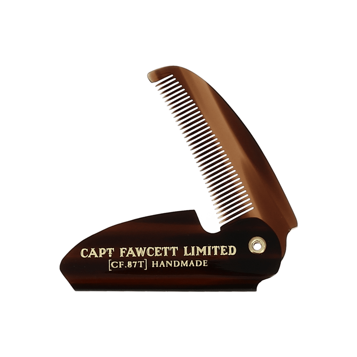 Captain Fawcett Folding Pocket Moustache Comb image 0