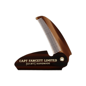 Captain Fawcett Folding Pocket Moustache Comb image 0