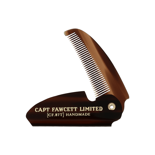 Captain Fawcett Folding Pocket Moustache Comb image 0