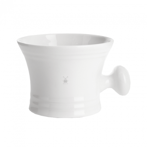 MUHLE RN4 White Porcelain Shaving Crucible With Handle image 0