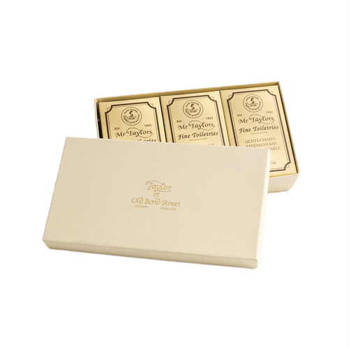 Taylor of Old Bond Street Sandalwood Hand Soap Gift Box 3x 200g image 0