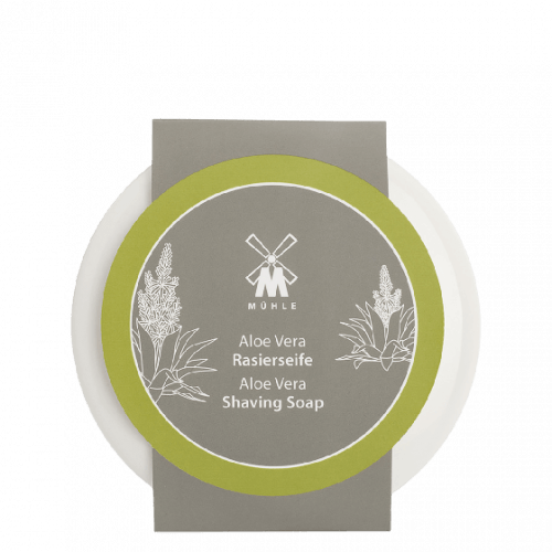 MUHLE RN2AV Shave Care Porcelain Dish &amp; Aloe Vera Shaving Soap 65g image 0