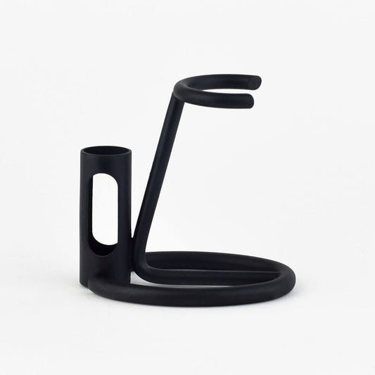 Omega Razor &amp; Shaving Brush Stand - Matte Black image 0