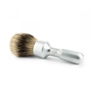 Merkur Futur Satin Chrome Silvertip Badger Shaving Brush (90 1700 002) image 0