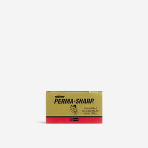 5 x Gillette Perma-Sharp Double Edge Razor Blades image 0