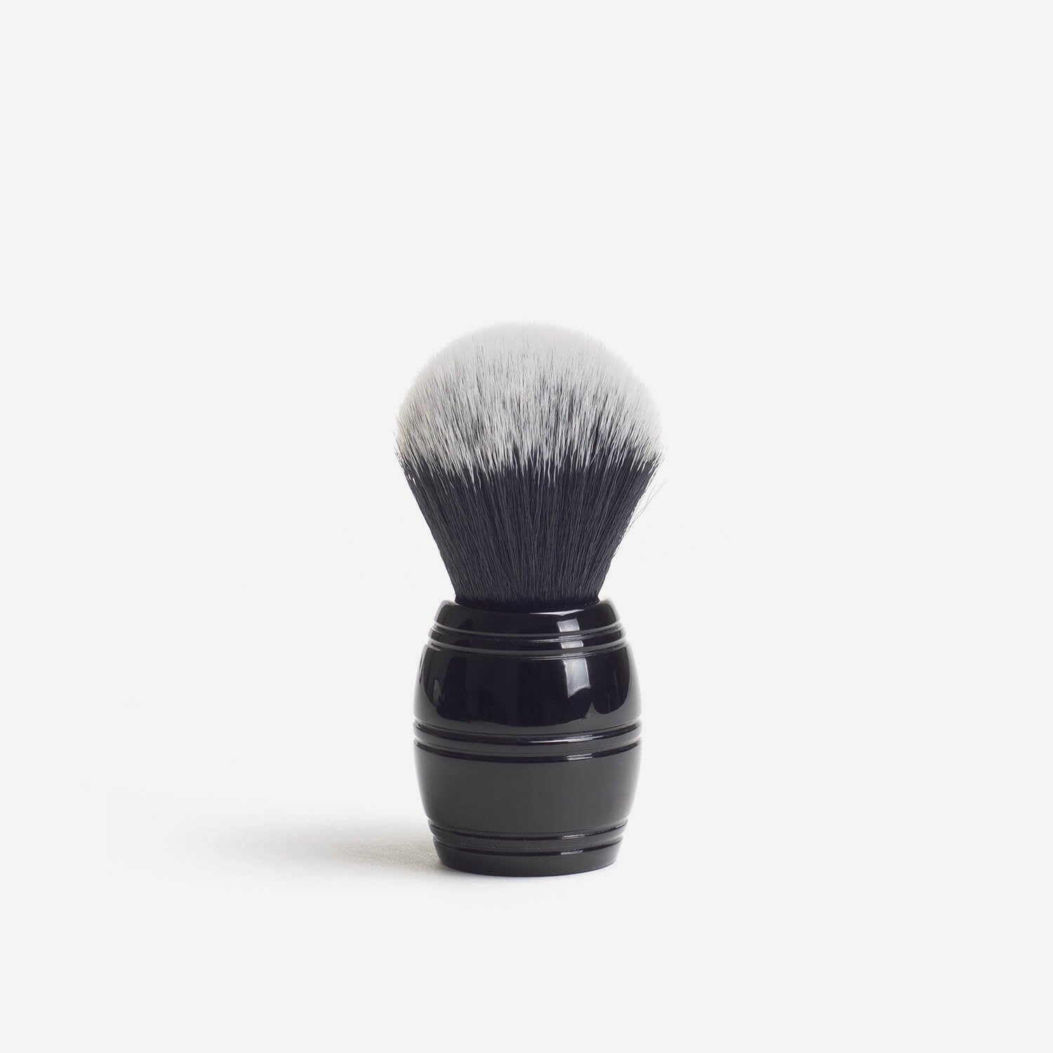 RazoRock ‘Barrel’ Tuxedo Plissoft Synthetic Fibre Shaving Brush image 0