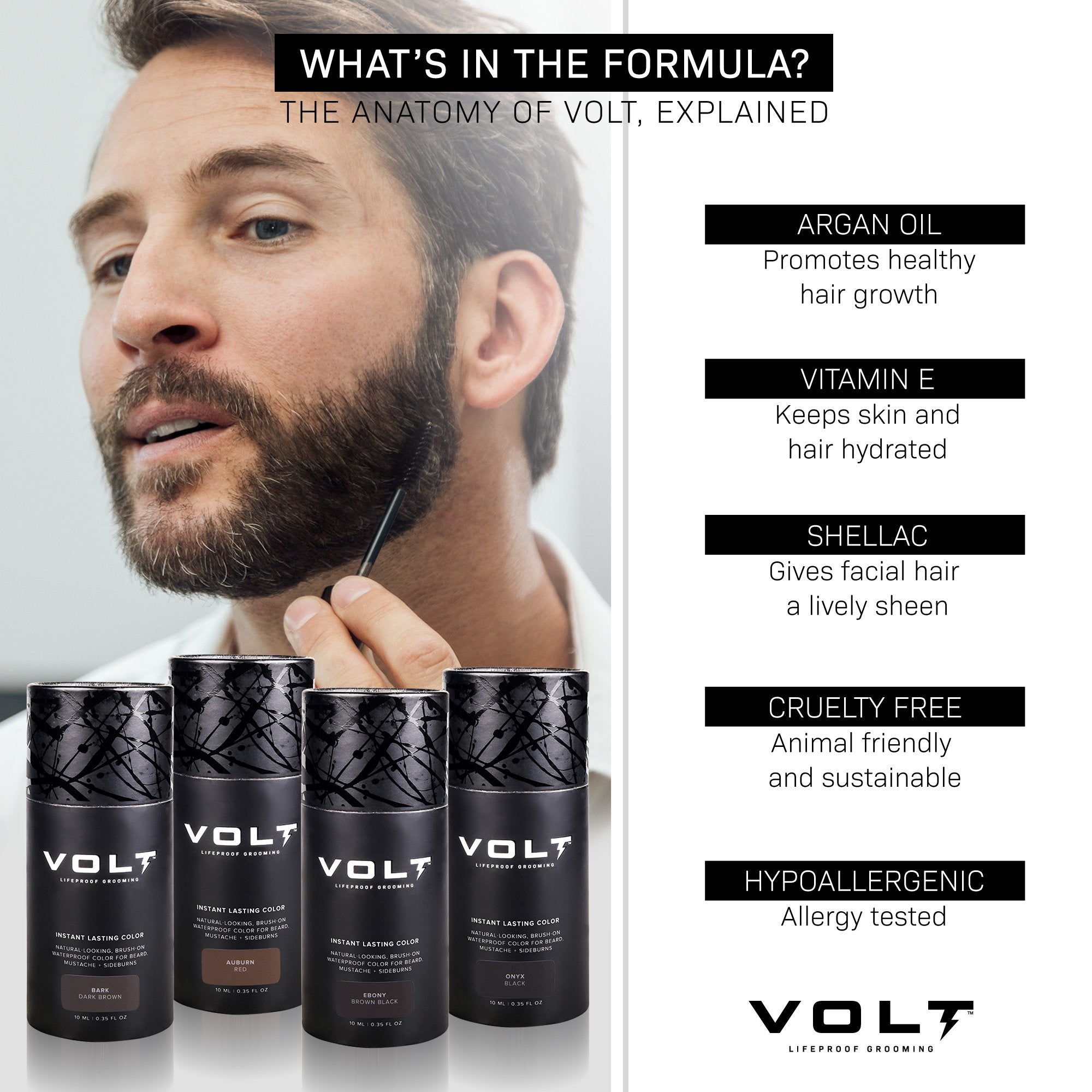 Volt Instant Beard Color Bark 10ml image 3