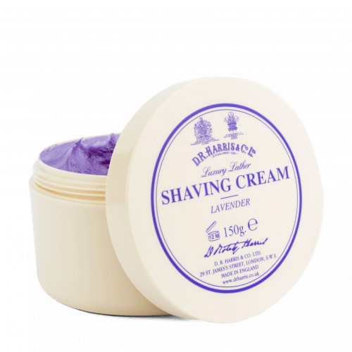 D R Harris Lavender Luxury Lather Shaving Cream Bowl 150g image 0