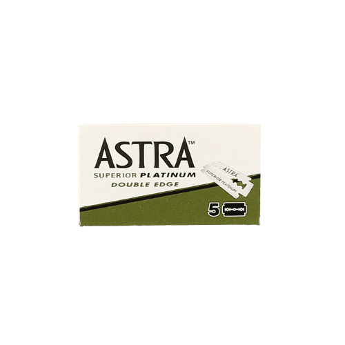 Astra Superior Platinum Double Edge Razor Blades Green (5 Blades) image 0