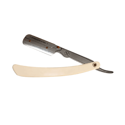 Parker 34R Stainless Steel Cut Throat Razor White (SRW) image 0