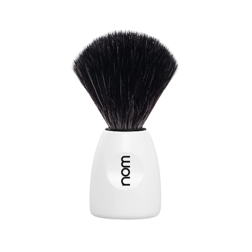 Nom LASSE 21 WH Black Fibre Shaving Brush image 0