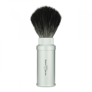 Edwin Jagger Synthetic Travel Shaving Brush Silver (21M530) image 0