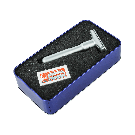 Merkur Futur Satin Double Edge Safety Razor & 10 Blades (90 760 002) image 0