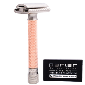 Parker Variant Adjustable Safety Razor Rose Gold VAR-RG image 2