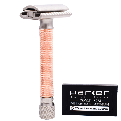 Parker Variant Adjustable Safety Razor Rose Gold VAR-RG image 2
