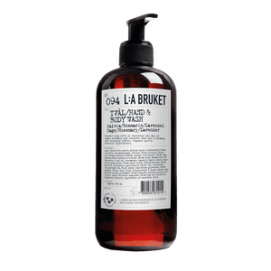 L:A BRUKET Sage, Rosemary & Lavender Hand and Body Wash 450ml image 0