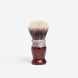 Saponificio Varesino White Badger Shaving Brush with Cocobolo Handle image 0