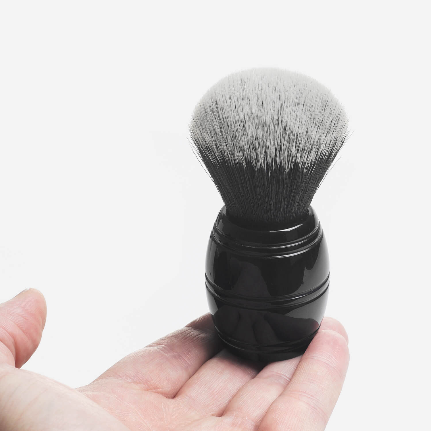 RazoRock ‘Barrel’ Tuxedo Plissoft Synthetic Fibre Shaving Brush image 2