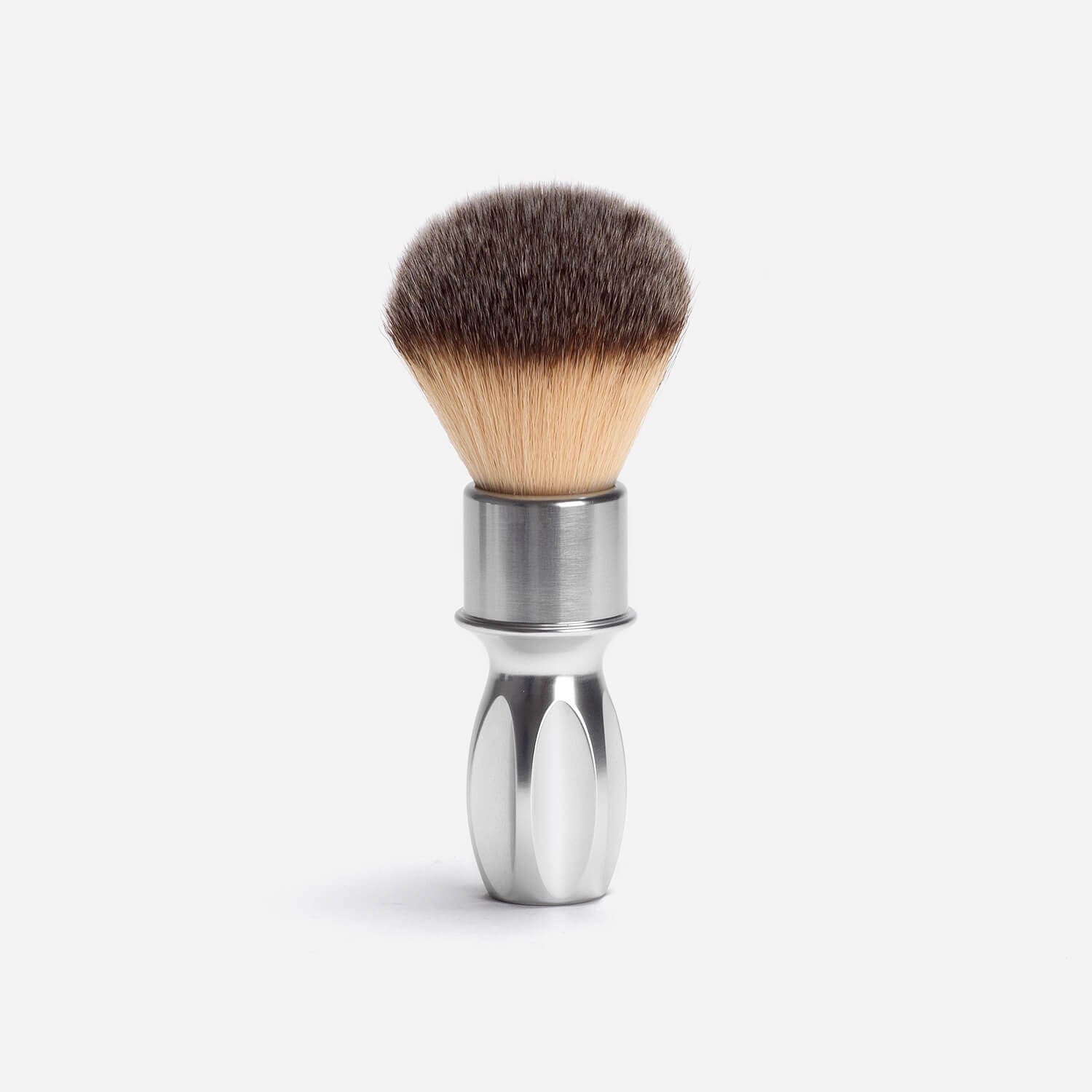RazoRock 400 Plissoft Synthetic Shaving Brush in Silver Aluminium image 0