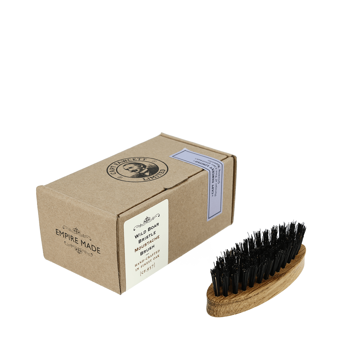 Captain Fawcett Wild Boar Bristle Moustache Brush CF.957 image 0