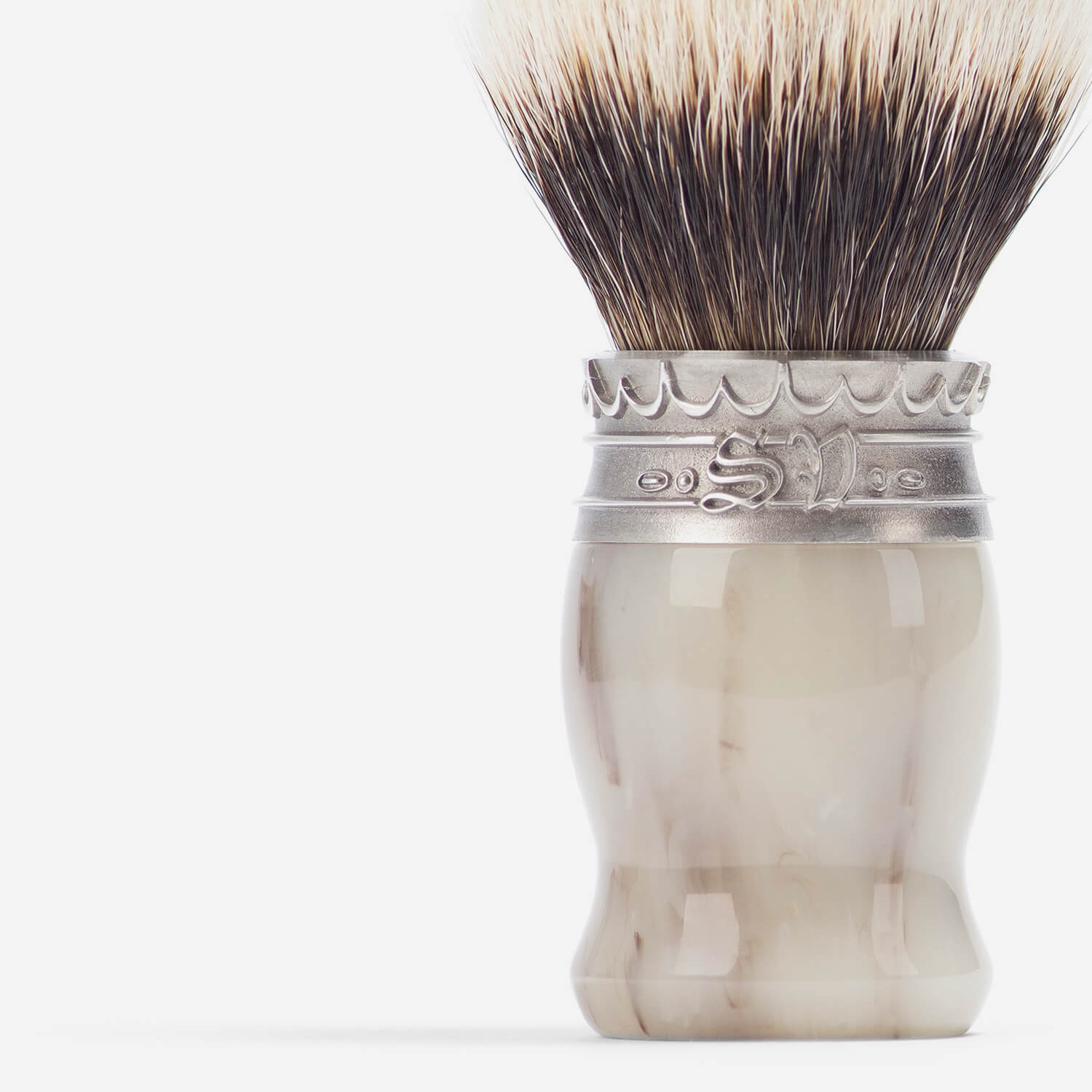 Saponificio Varesino White Badger Hair Shaving brush image 1