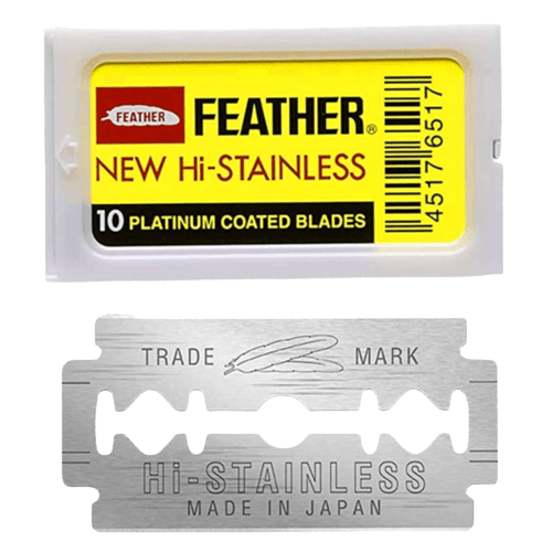 Feather Hi-Stainless Platinum Double Edge Razor Blades (10 Blades) image 0