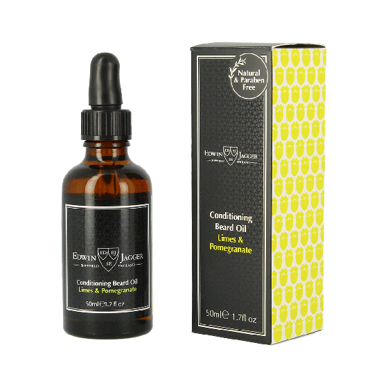 Edwin Jagger Conditioning Beard Oil Limes and Pomegranate 50ml image 0