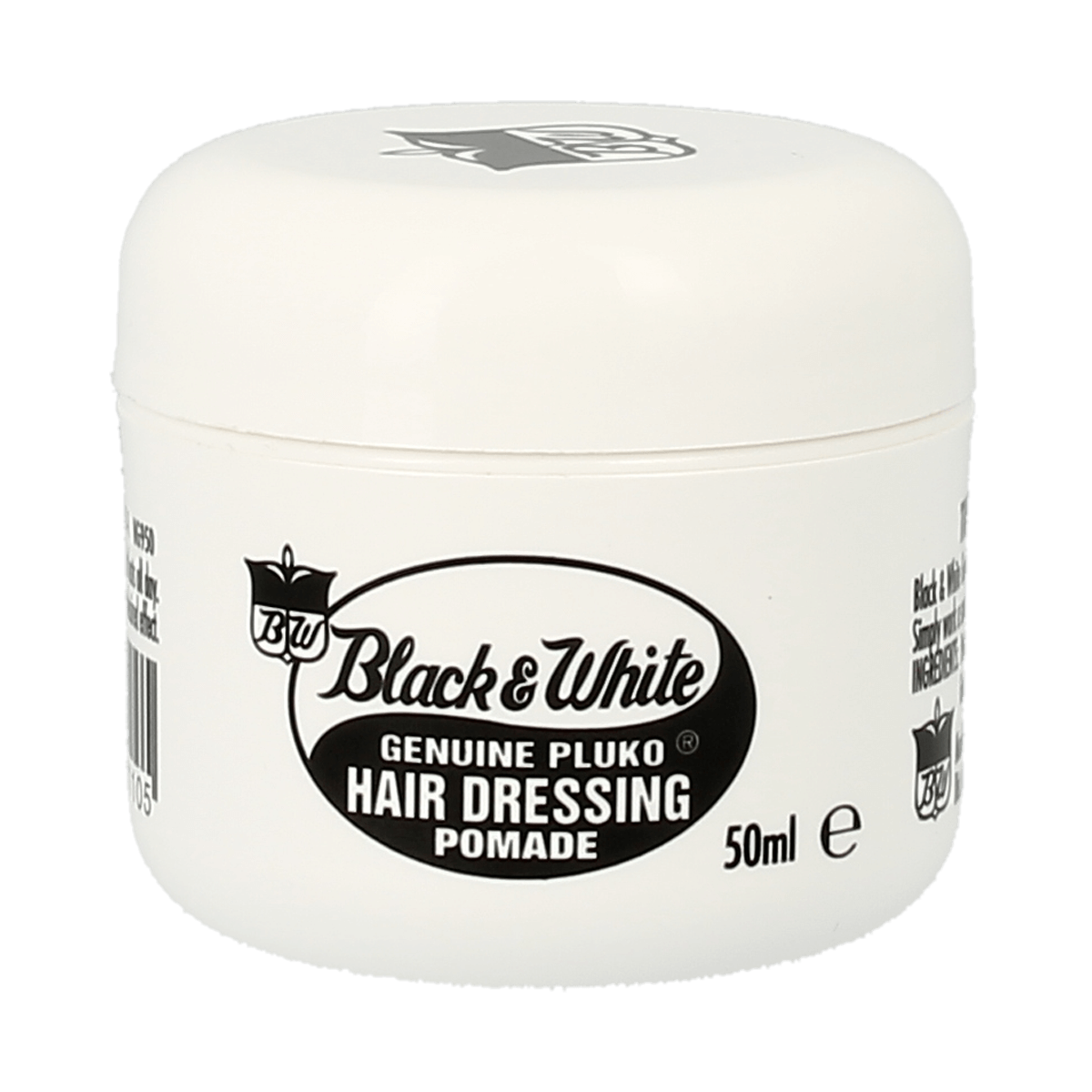 Black and White Genuine Pluko Hair Dressing Pomade 50ml image 0