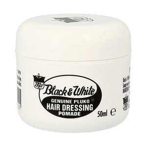 Black and White Genuine Pluko Hair Dressing Pomade 50ml image 0