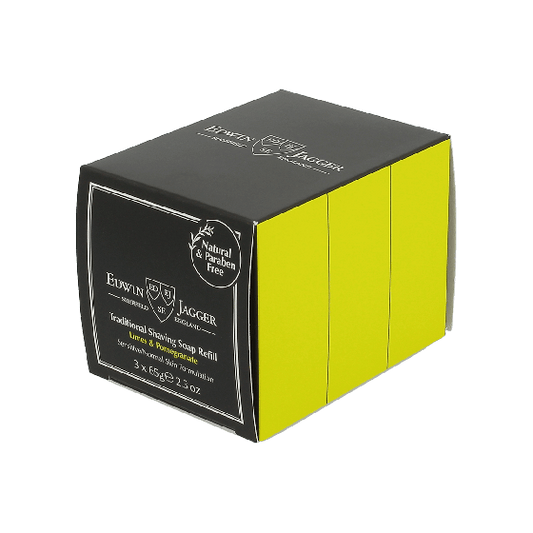 Edwin Jagger Traditional Shaving Soap Limes and Pomegranate 65g 3 pack image 0