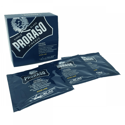 Proraso Azur Lime Cologne Refreshing Tissues - 6 Pack image 0