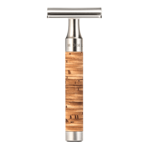 MUHLE R95 Rocca Stainless Steel Birch Bark Safety Razor (Closed Comb) image 0