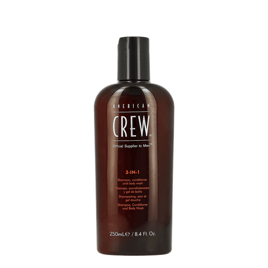 American Crew 3 in 1 Shampoo, Conditioner and Body Wash 250ml image 0
