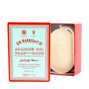 D R Harris Almond Oil Soap on a Rope 200g image 0